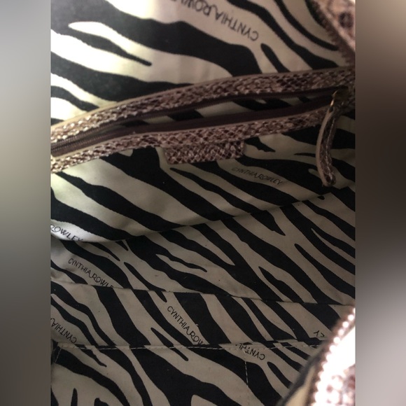 Cynthia Rowley Snakeskin Leather Satchel - Picture 11 of 15